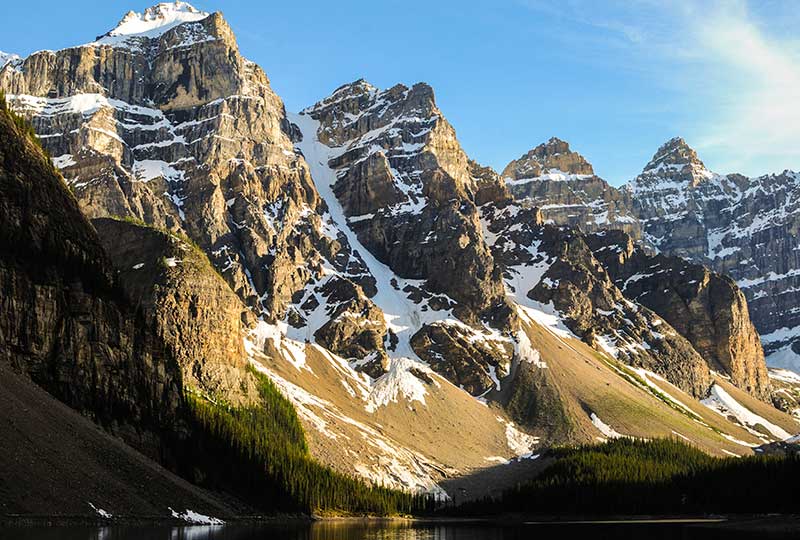 View of the canadian rockies